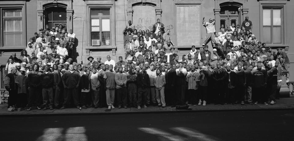 A Great Day in Hip-Hop, Harlem, New York, 1998 photographed by Gordon Parks.<span class="copyright">Gordon Parks—The Gordon Parks Foundation</span>