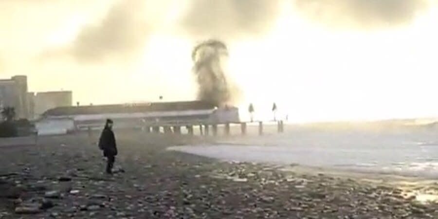 In Batumi, a powerful explosion rang out on the embankment, a sea mine hit the shore