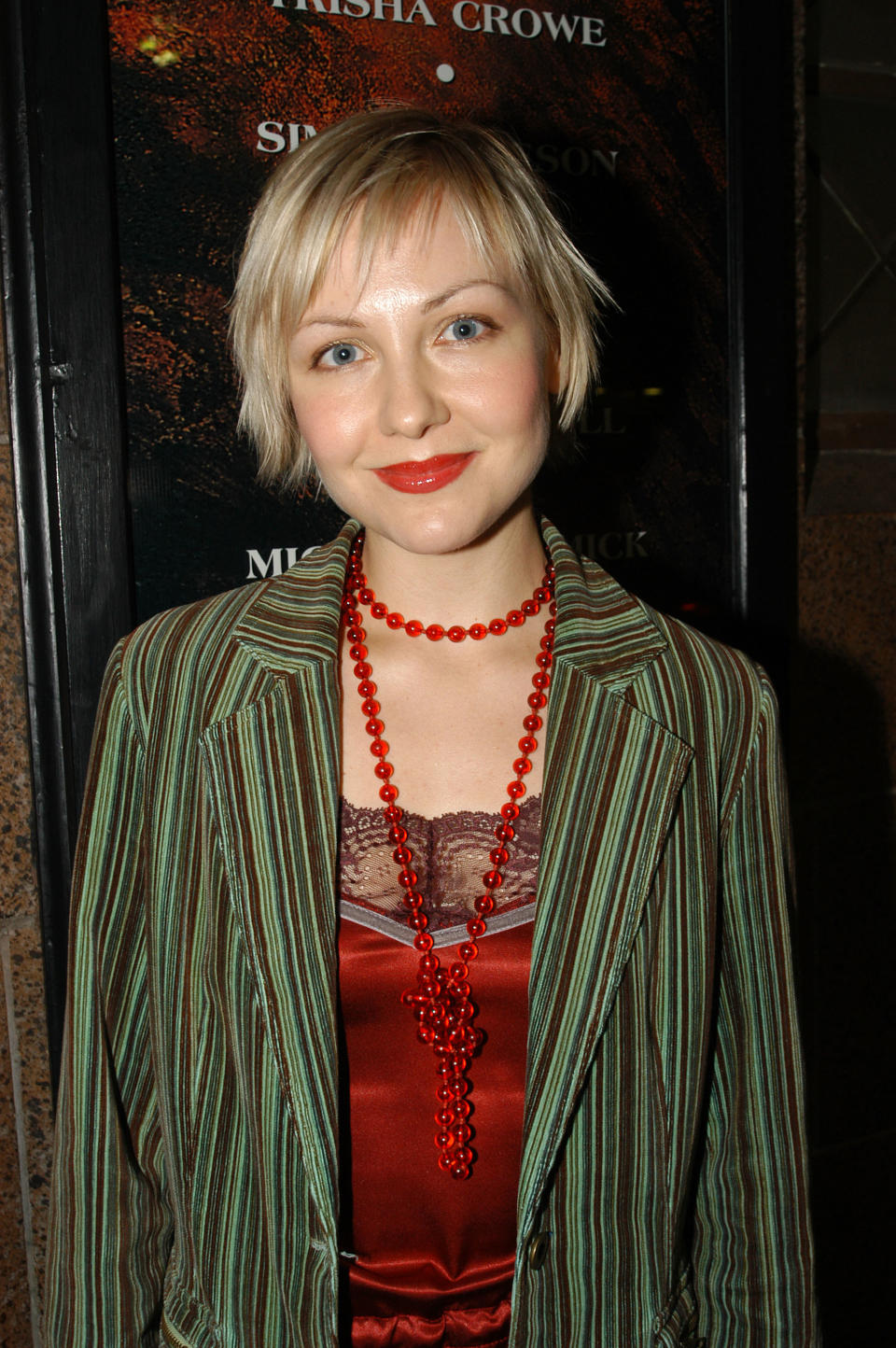 MELBOURNE, AUSTRALIA - OCTOBER 8:  Actress from the TV show Neighbours, Marisa Warrington attends the world premiere of the musical "Eureka" at Her Majesty's Theatre October 8, 2004 in Melbourne, Australia. (Photo by Regis Martin/Getty Images)