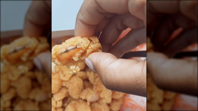 veins in Popeyes shrimp