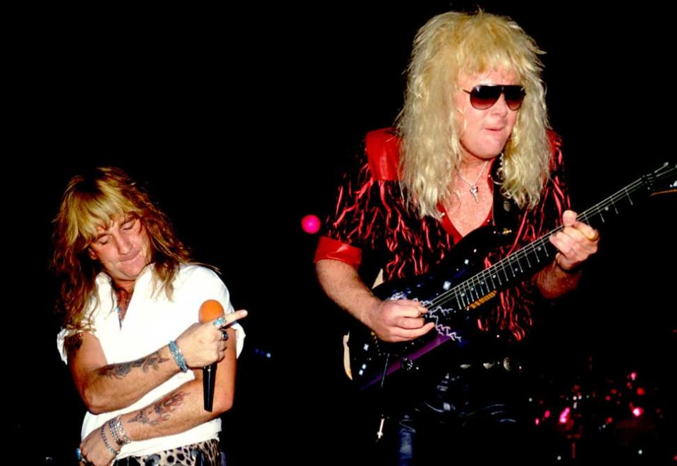 Great White onstage in 1984
