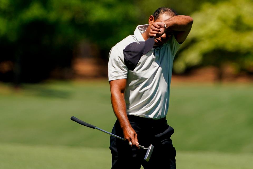 The Masters was a success through Friday for Tiger Woods, but the weekend became hard work.