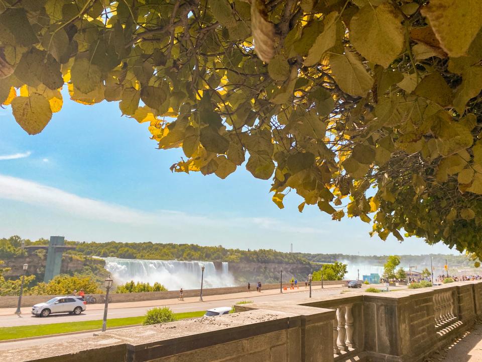 Park with Niagara Falls view