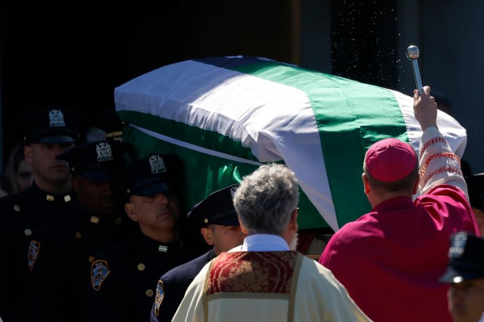 Stephanie questioned how many other officers “have to make the ultimate sacrifice” before lawmakers help protect them. Getty Images