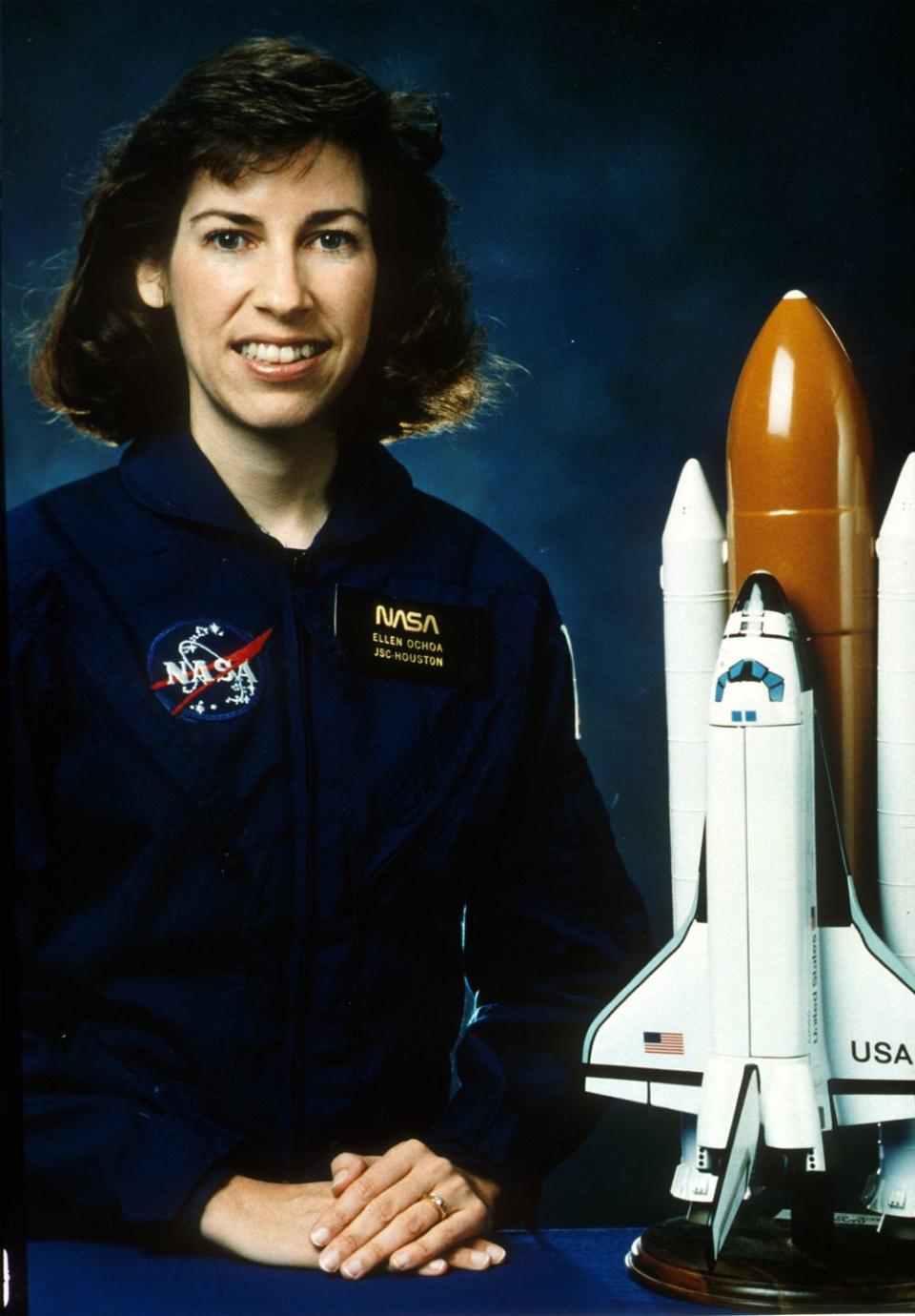 <p>Ellen Ochoa is a Mexican-American engineer and former astronaut, known best for being the first Hispanic woman to go into space when she served on a nine-day mission aboard the Space Shuttle Discovery. She also served as Director of the NASA Johnson Space Center, becoming the first Hispanic and second woman to do so.</p>
