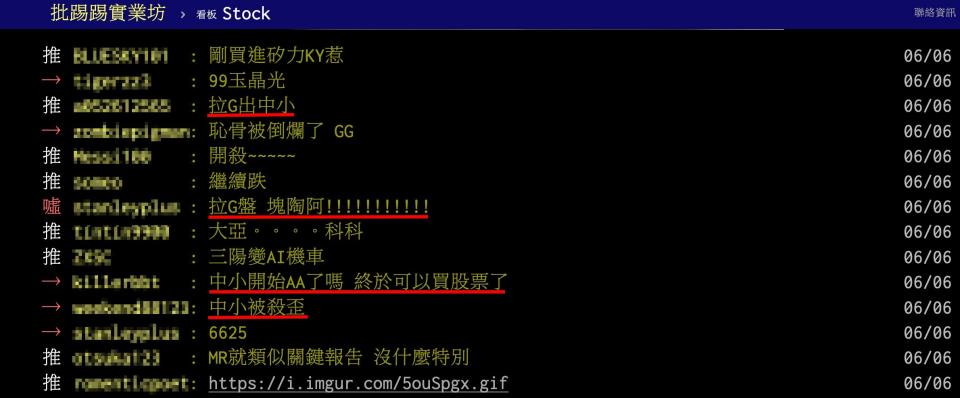 台積電今日貢獻大半漲幅，中小型股相對弱勢，成為社群熱議話題。圖／翻攝自PTT