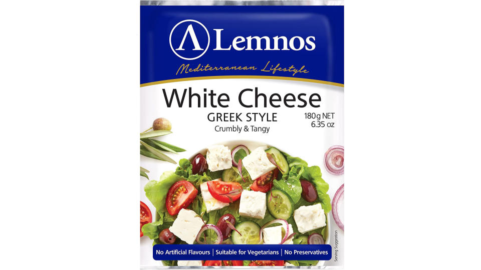 Lemnos Greek Style White Cheese, 180g - Chilled. (Photo: Amazon SG)