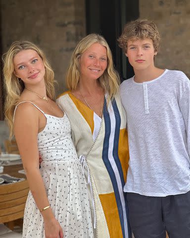 Gwyneth Paltrow/Instagram Gwyneth Paltrow (middle) with Apple and Moses