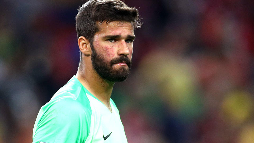 Liverpool are on the brink of signing Alisson on a world record transfer from Roma. Pic: Getty