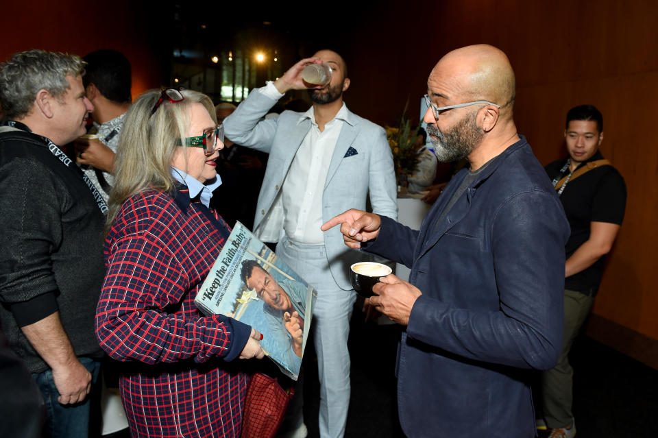 Laura Karpman and Jeffrey Wright at Deadline Contenders Film: Los Angeles held at the Director’s Guild of America on November 18, 2023 in Los Angeles, California. (Photo by Gilbert Flores/Deadline via Getty Images)