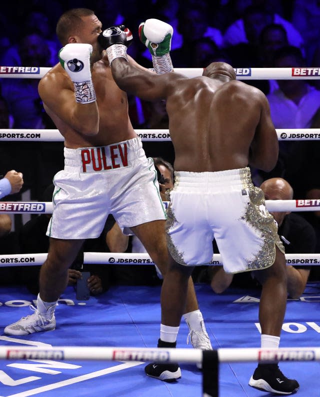 Derek Chisora (right) beat favourite Kubrat Pulev on points in their heavyweight contest at the O2 Arena