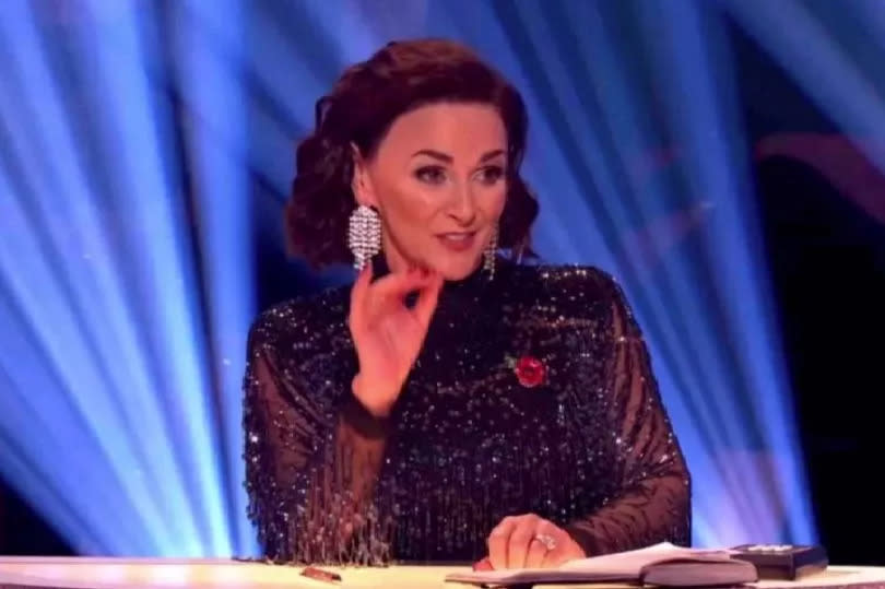 Shirley Ballas on the set of Strictly Come Dancing