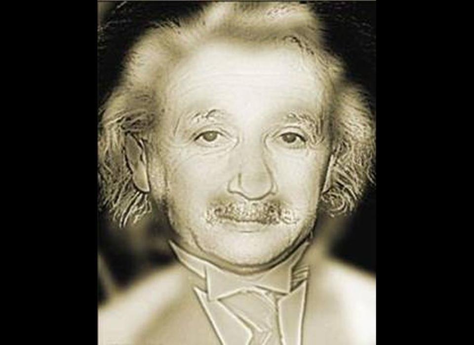 You can probably see Albert Einstein in the picture. Stand up and take a look from ten feet away. Who do you see now?