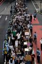 Protest march over the alleged police abuse of a Turkish man in echoes of a Black Lives Matter protest, following the death of George Floyd who died in police custody in Minneapolis, in Tokyo