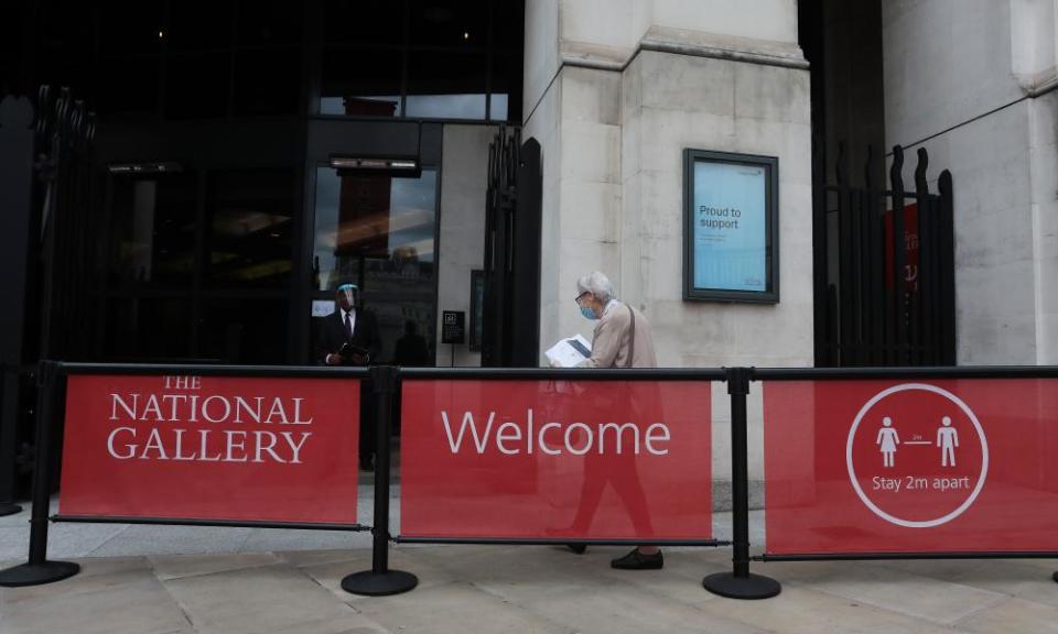 The National Gallery was one of the few galleries and museums to reopen.