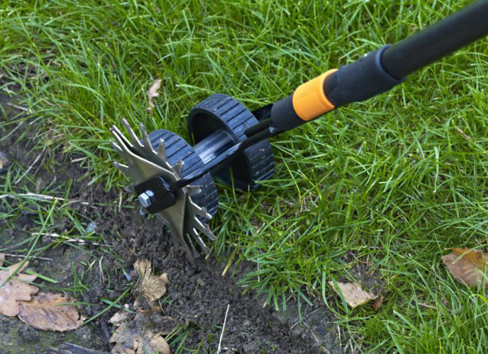 <body> <p>In these busy times, a manual lawn edger might not be everyone's speed but this tool might just be good enough to convert users of gas guzzling weed trimmers. Not only can it effectively <a rel="nofollow noopener" href=" http://www.bobvila.com/articles/how-to-weed/?bv=yahoo" target="_blank" data-ylk="slk:eliminate weeds;elm:context_link;itc:0;sec:content-canvas" class="link ">eliminate weeds</a> and grass in and around walkways and driveways, but this trusty tool is backed by a 10-year replacement warranty so it will serve you season after season. <em>Available at <a rel="nofollow noopener" href=" http://www.amazon.com/Truper-32100-Rotary-Handle-48-Inch/dp/B006GZ22JU/ref=sr_1_1?ie=UTF8&qid=1435341043&sr=8-1&keywords=wheel+edger" target="_blank" data-ylk="slk:Amazon;elm:context_link;itc:0;sec:content-canvas" class="link ">Amazon</a>; $37.77.</em> </p> <p><strong>Related: <a rel="nofollow noopener" href=" http://www.bobvila.com/slideshow/8-top-tools-for-taming-your-landscape-48815?bv=yahoo" target="_blank" data-ylk="slk:8 Top Tools For Taming Your Landscape;elm:context_link;itc:0;sec:content-canvas" class="link ">8 Top Tools For Taming Your Landscape</a> </strong> </p> </body>