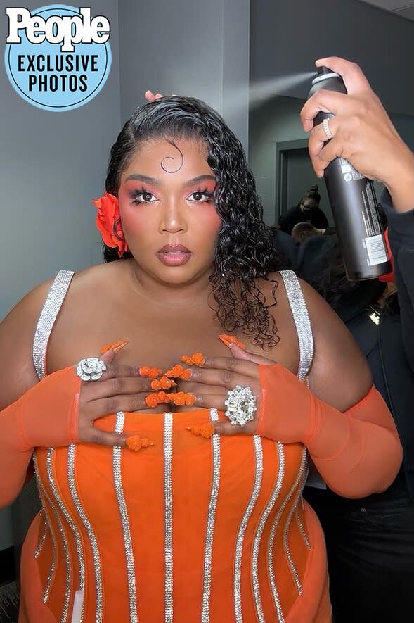 lizzo grammys hair