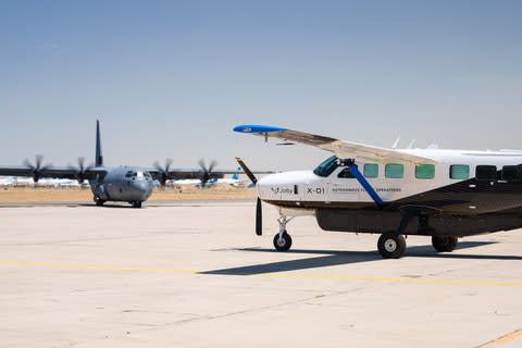 Joby demonstrated autonomous airborne logistics operations during the U.S. Air Force’s ‘Agile Flag 24-3’ exercise using a Cessna 208B Grand Caravan equipped with a suite of technologies developed by Xwing’s autonomy team, acquired by Joby in June of this year. Joby Aviation Photo