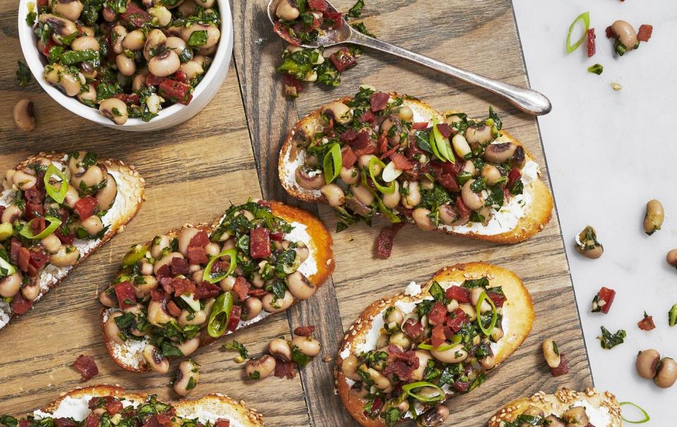 Black-Eyed Pea Bruschetta