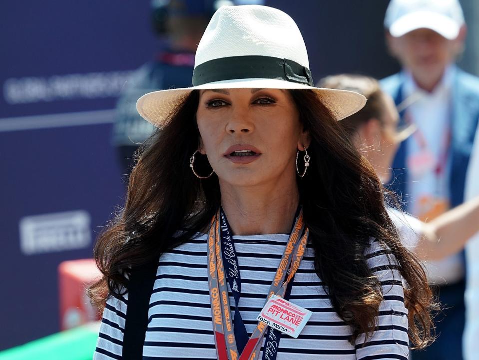 Catherine Zeta-Jones attends the 2023 Monaco Grand Prix on May 28.