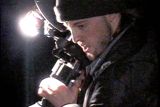 <p>Artisan Entertainment/Getty</p> Joshua Leonard in The Blair Witch Project
