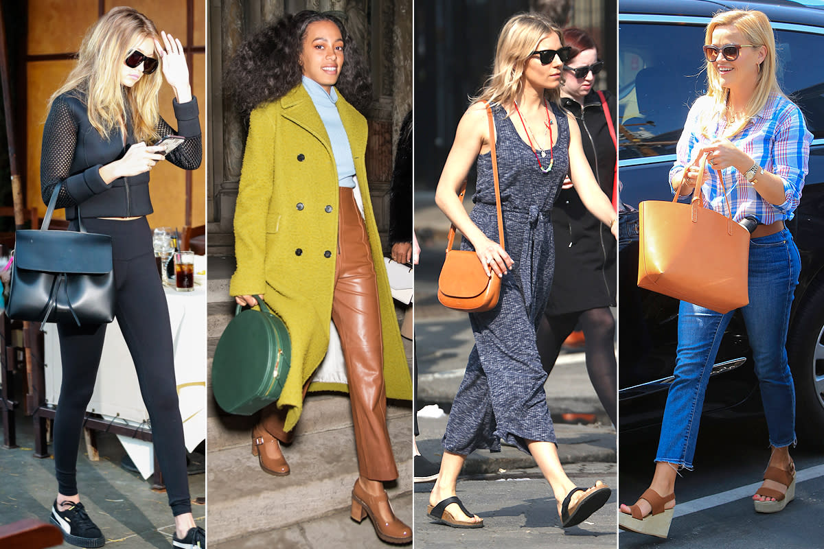 mansur gavriel mini bucket bag celebrity