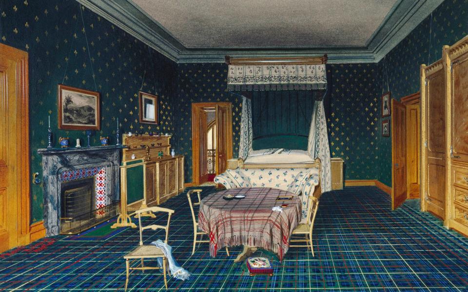 Balmoral Castle: the Queen's Bedroom - Royal Collection Trust/ His Majesty King Charles III