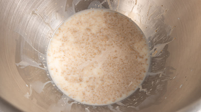 Activating yeast in milk