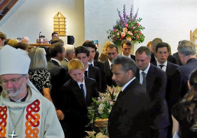 Iris Goldsmith funeral