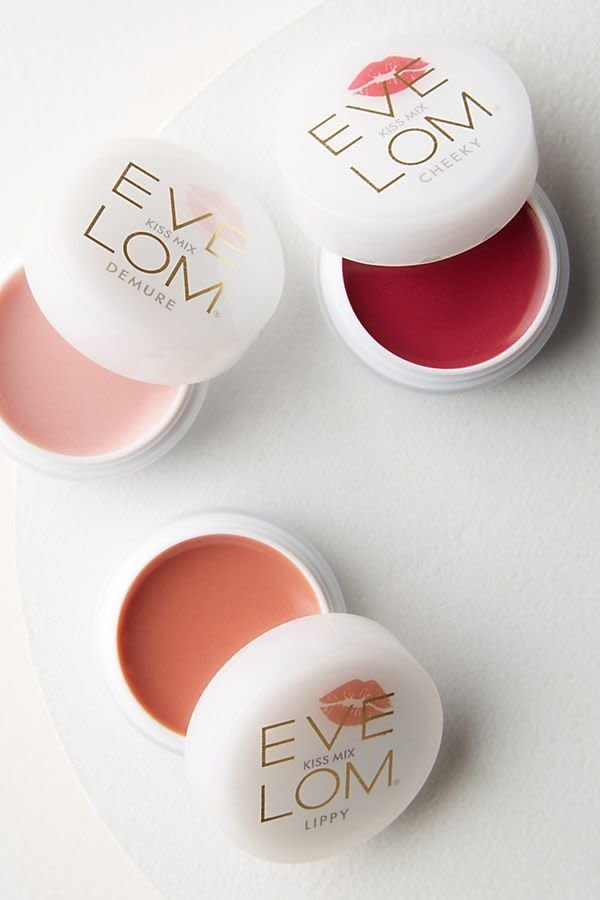 This moisturizing lip treatment is made with aromatic plant oils and extracts for a plumping and cooling shade that adds just a touch of color to your pout. Get it <a href="https://www.anthropologie.com/shop/eve-lom-kiss-mix-colour-lip-treatment?category=lip-makeup&amp;color=062" target="_blank">here</a>.&nbsp;