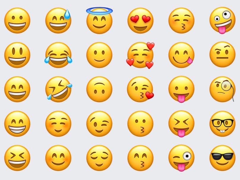 iphone smile emojis