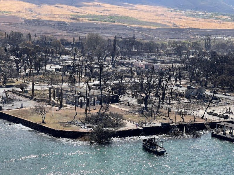 More than 2,100 acres burned and more than 2,700 homes and businesses were lost, as the search for victims continues, following last week's deadly wildfires on Maui where 101 people were killed. Photo courtesy of Hawaii Department of Land and Natural Resources