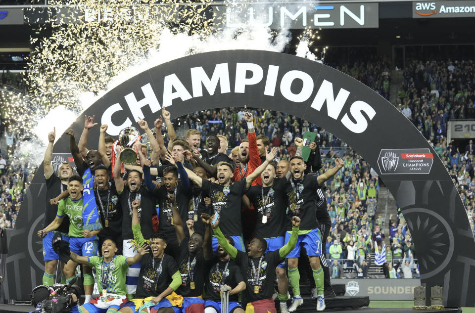 El trabajo preliminar de los Sounders se ha convertido en un éxito sostenido en los últimos años, que culminó con el título de la Liga de Campeones de CONCACAF el miércoles.  (Foto de Jeff Halstead/Icon Sportswire vía Getty Images)