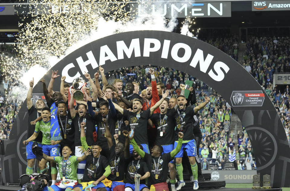 Los Sounders'  El trabajo preliminar se ha convertido en un éxito sostenido en los últimos años, que culminó con el título de la Liga de Campeones de CONCACAF el miércoles.  (Foto de Jeff Halstead/Icon Sportswire vía Getty Images)