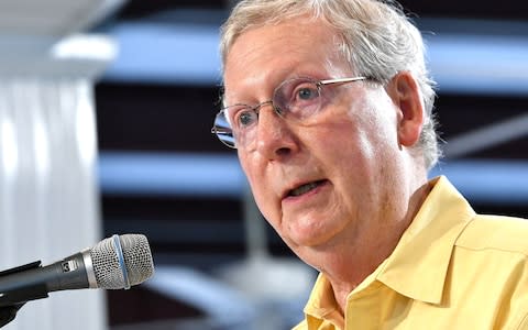 Mitch McConnell, the Republican leader in the Senate - Credit: AP Photo/Timothy D. Easley