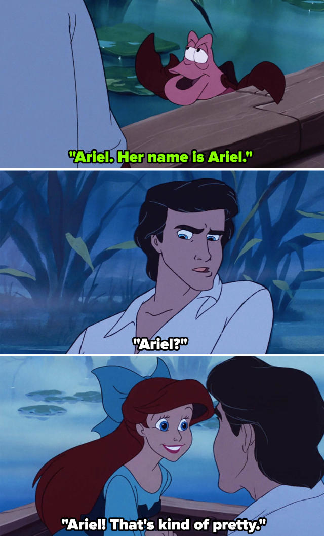 Ariel and Eric's First Kiss