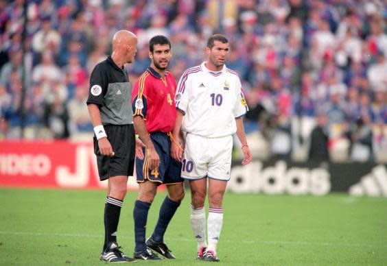 Guardiola and Zidane had gone up against each other all too rarely during their careers (Getty)