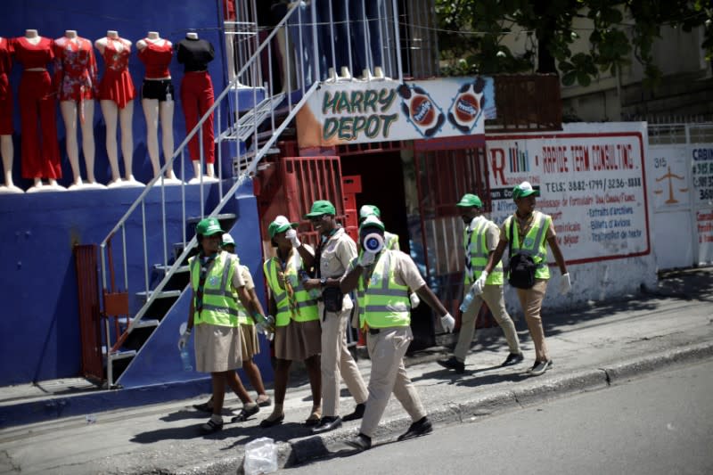 Haitian Scouts take part in COVID-19 prevention campaign in Port-au-Prince