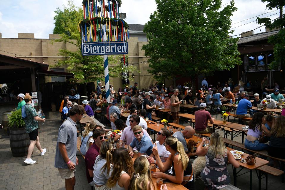 This year's Maifest at Schulz BrÃ¤u Brewing Company features on Saturday, May 13, 2023 features a newly installed May Pole that is 27 feet high. The previous pole was 15 feet. 