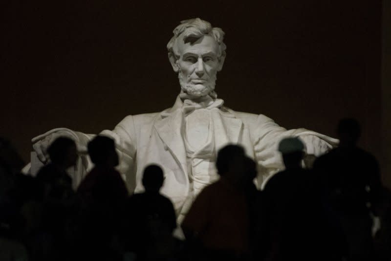 On November 6, 1860, Republican Abraham Lincoln was elected 16th president of the United States. File Photo by Pat Benic/UPI