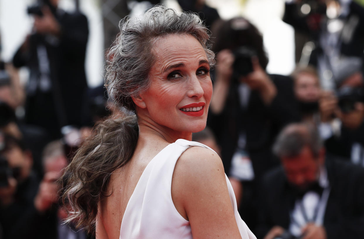 Andie Macdowell (at Cannes in 2021) says she was 