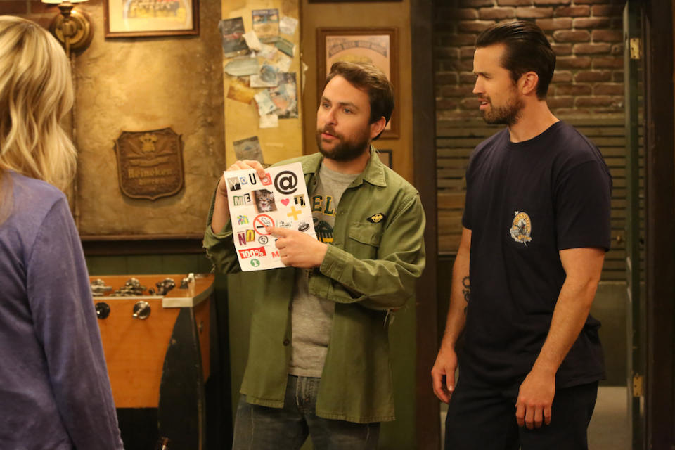 IT'S ALWAYS SUNNY IN PHILADELPHIA “Old Lady House: A Situation Comedy” – Season 12, Episode 3 Charlie Day as Charlie, Rob McElhenney as Mac.