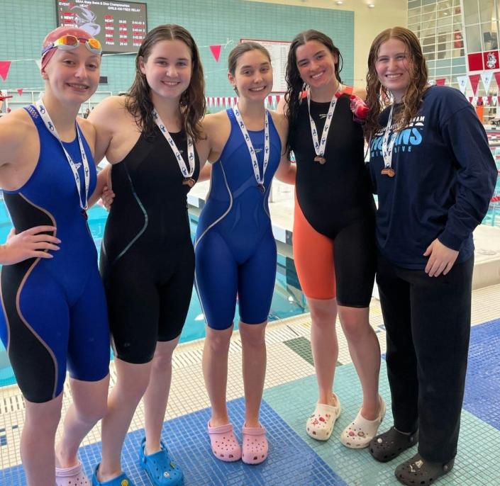 Bridgewater-Raynham girls swimming finish 8th at Division I meet