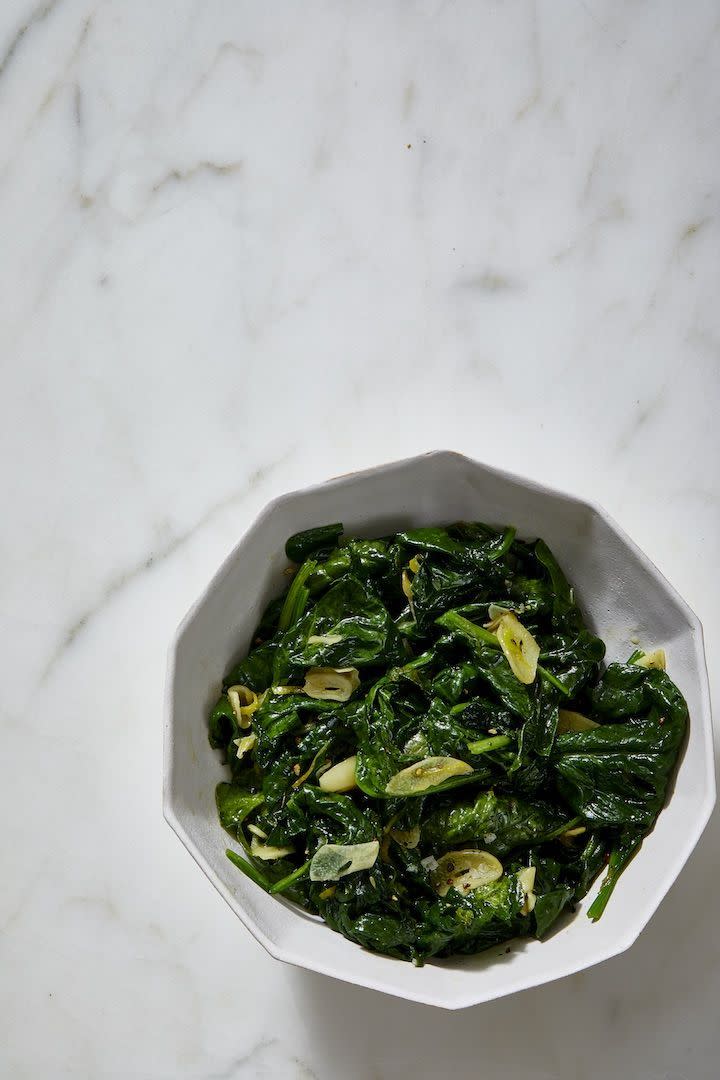 Sautéed Spinach and Garlic