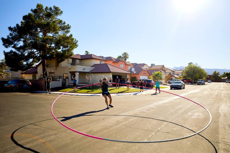 File: Getti Kehayova has an entry in the Guinness World Records 2020 edition for Largest Hula Hoop Spun (Female) (PA)