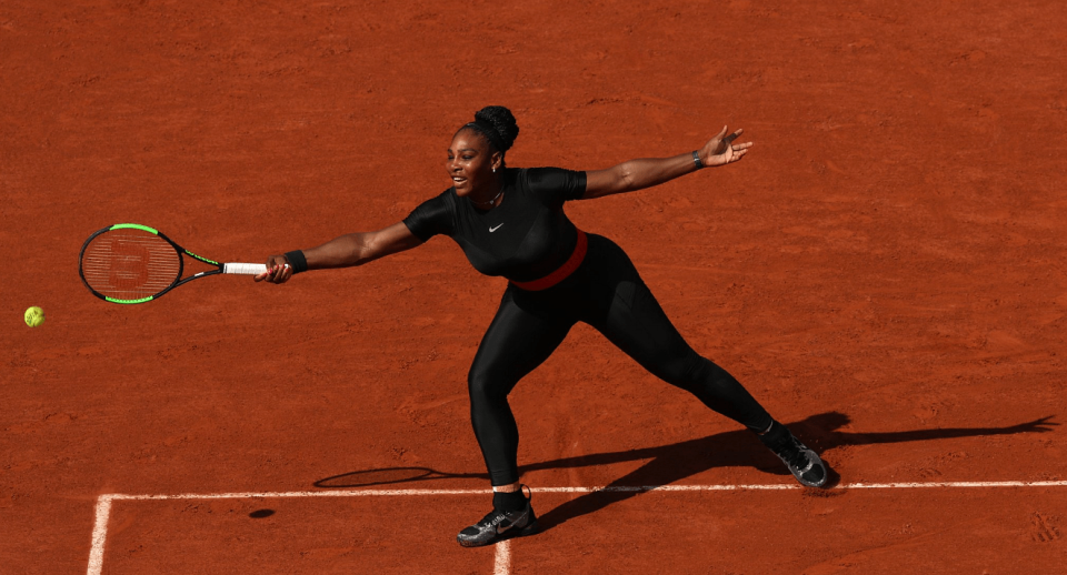 <div class="paragraphs"><p>Serena Williams at French Opens 2018</p></div>