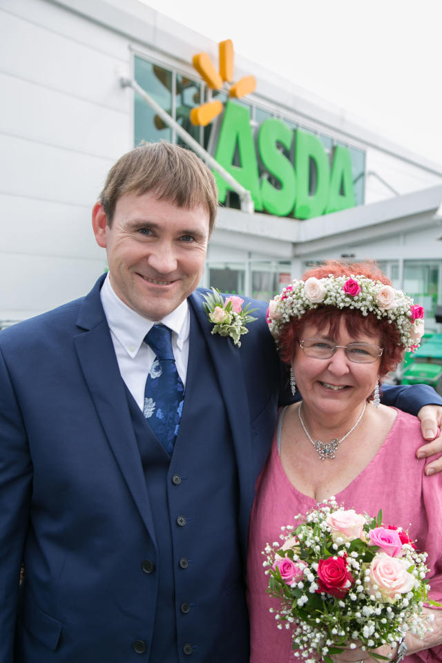 This couple tied the knot at their local Asda