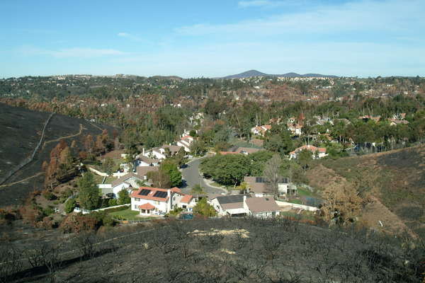 Housing location can determine the likelihood of structure loss due to wildfire.