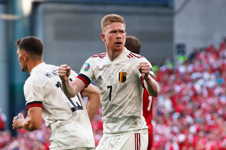 Kevin De Bruyne fue la gran figura del triunfo de Bélgica ante Dinamarca por la Eurocopa