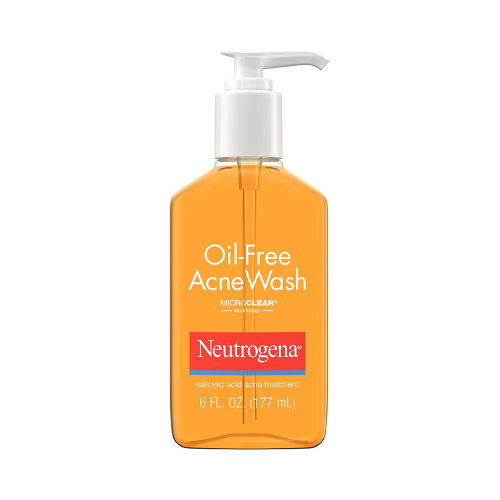 Neutrogena Oil-Free Acne Face Wash against white background